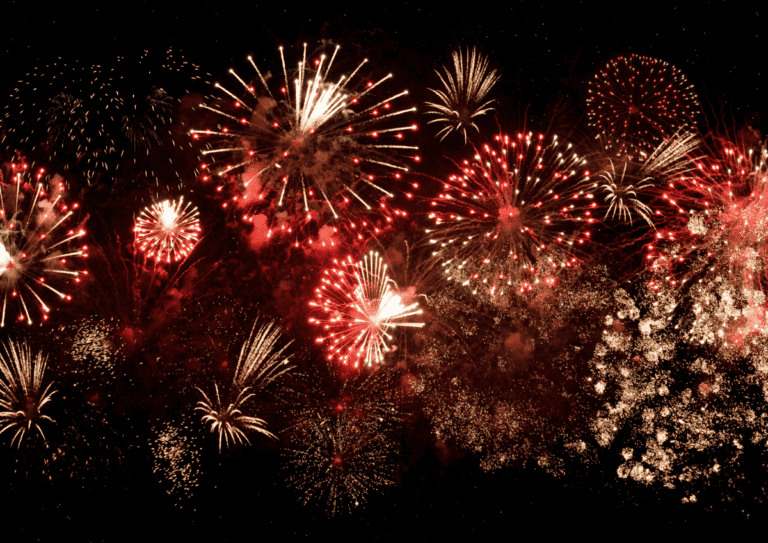 Fireworks at night