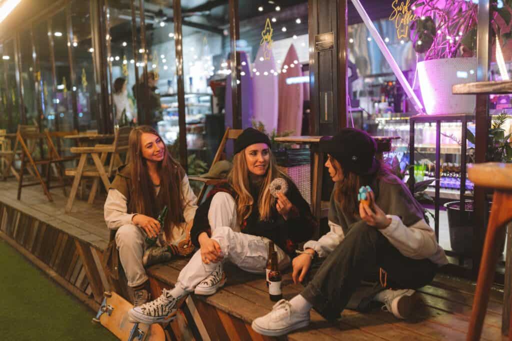 Group of people in coliving space