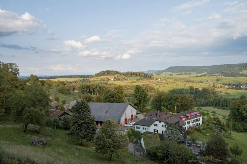 small town in rural area