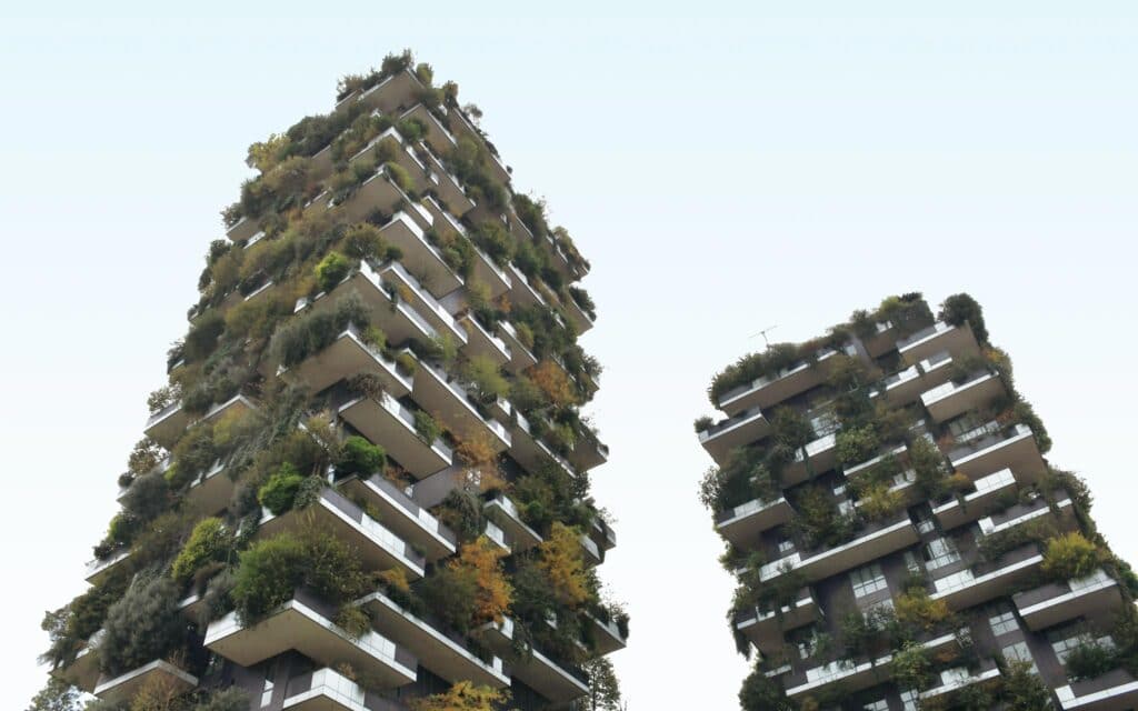 Architecture Skyscrapers Building with Trees