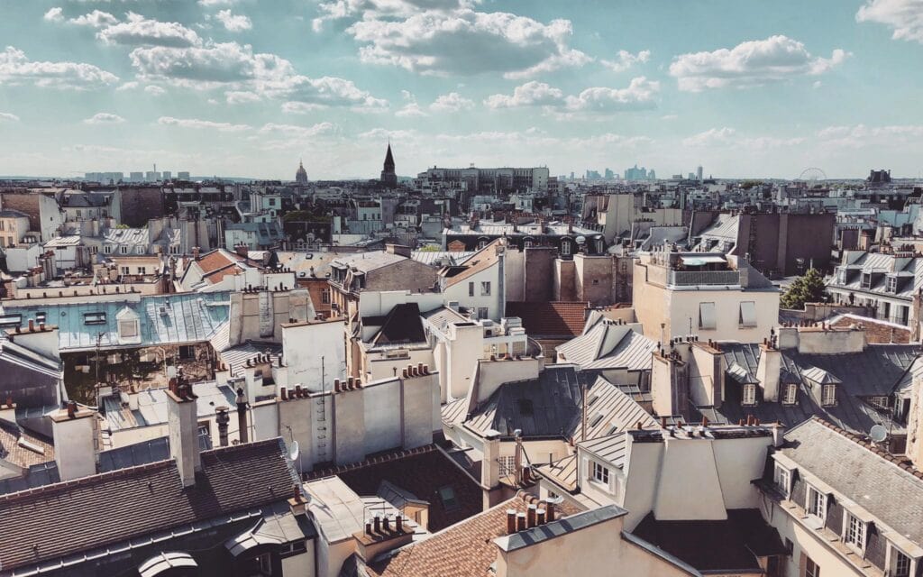 Rooftop view in a big citie